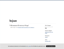Tablet Screenshot of hejsan.blogg.se