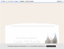 Tablet Screenshot of ladyvictoria.blogg.se
