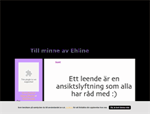 Tablet Screenshot of minneavehline.blogg.se
