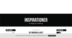 Desktop Screenshot of inspirationer.blogg.se