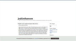 Desktop Screenshot of joakimhansson.blogg.se