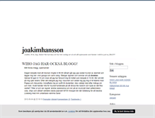 Tablet Screenshot of joakimhansson.blogg.se