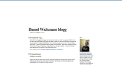 Desktop Screenshot of danielwickmans.blogg.se
