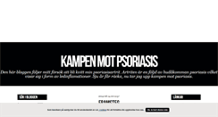 Desktop Screenshot of kampenmotpsoriasis.blogg.se