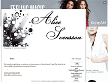 Tablet Screenshot of alicesvensson.blogg.se