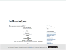 Tablet Screenshot of hallnashistoria.blogg.se