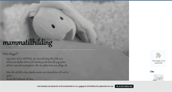 Desktop Screenshot of mammatillhilding.blogg.se