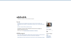 Desktop Screenshot of nilsfredrik.blogg.se