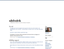 Tablet Screenshot of nilsfredrik.blogg.se