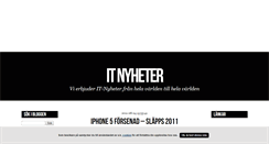 Desktop Screenshot of itnyheter.blogg.se