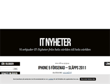 Tablet Screenshot of itnyheter.blogg.se