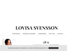 Tablet Screenshot of lovisaasvensson.blogg.se