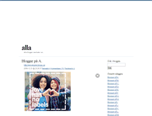 Tablet Screenshot of alla.blogg.se