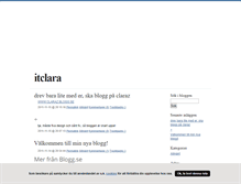 Tablet Screenshot of itclara.blogg.se