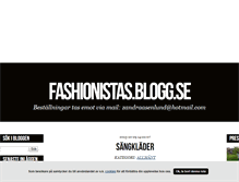 Tablet Screenshot of fashionistas.blogg.se