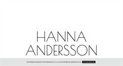 Desktop Screenshot of hannandersson.blogg.se