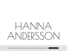 Tablet Screenshot of hannandersson.blogg.se