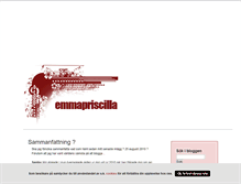 Tablet Screenshot of emmapriscilla.blogg.se