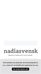 Mobile Screenshot of nadiasvensk.blogg.se