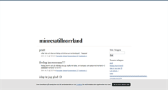 Desktop Screenshot of minresatillnorrland.blogg.se