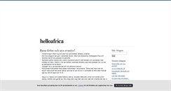 Desktop Screenshot of helloafrica.blogg.se