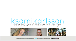Desktop Screenshot of ksomikarlsson.blogg.se