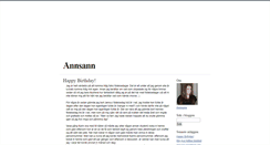 Desktop Screenshot of annsann83.blogg.se