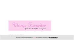 Desktop Screenshot of marysfavoriter.blogg.se