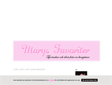 Tablet Screenshot of marysfavoriter.blogg.se