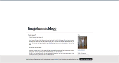 Desktop Screenshot of linajohannasblogg.blogg.se