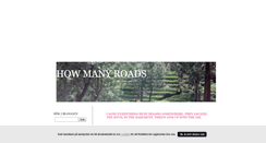 Desktop Screenshot of howmanyroads.blogg.se