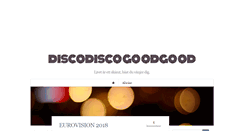 Desktop Screenshot of discodiscogoodgood.blogg.se