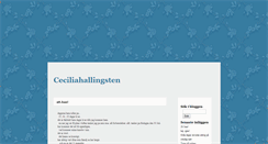 Desktop Screenshot of ceciliahallingsten.blogg.se