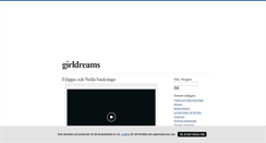 Desktop Screenshot of girldreams.blogg.se
