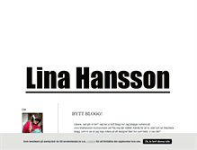 Tablet Screenshot of hanssonlina.blogg.se