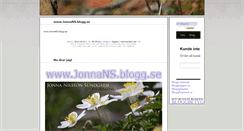 Desktop Screenshot of jonnaanilsson.blogg.se