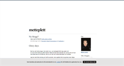 Desktop Screenshot of metteplett.blogg.se