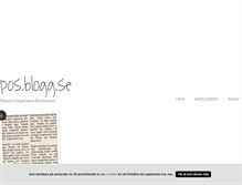 Tablet Screenshot of pos.blogg.se