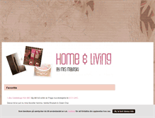 Tablet Screenshot of homeandliving.blogg.se