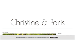 Desktop Screenshot of christineiparis.blogg.se