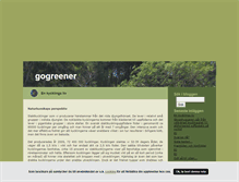 Tablet Screenshot of gogreener.blogg.se