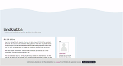Desktop Screenshot of landkrabba.blogg.se