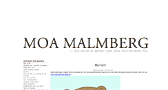 Desktop Screenshot of mooamalmberg.blogg.se
