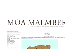 Tablet Screenshot of mooamalmberg.blogg.se