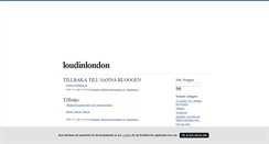 Desktop Screenshot of loudinlondon.blogg.se