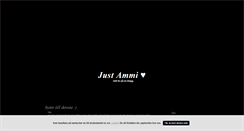 Desktop Screenshot of justammi.blogg.se