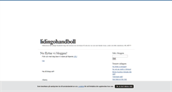 Desktop Screenshot of lidingohandboll.blogg.se