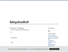 Tablet Screenshot of lidingohandboll.blogg.se