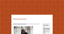 Desktop Screenshot of anonymousone.blogg.se