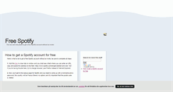 Desktop Screenshot of freespotify.blogg.se